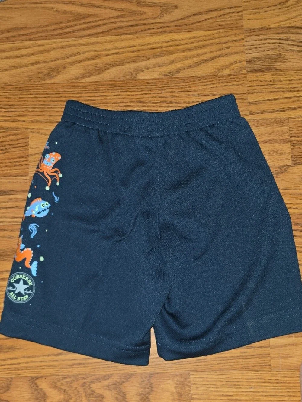 Converse Light Blue Tee with Navy and Orange Graphic
